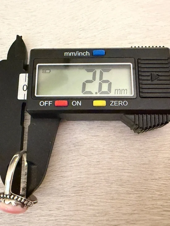 ❤️ Queen Pink Conch Gun Revolver Sterling Western By-Pass Floater Ring Adj 7.75+ - Picture 12 of 15